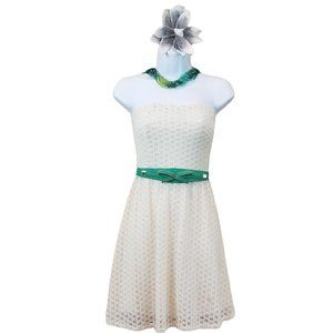 C'isa strapless cream dress size‎ 8